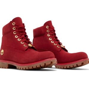 Timberland 6” dark red boots 6m/8w